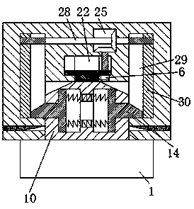 Novel advertising lamp box fixing device