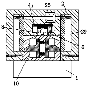 Novel advertising lamp box fixing device