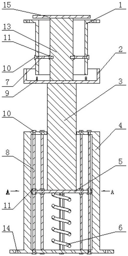 A rope-type self-resetting shape memory alloy shock-isolation and shock-absorbing support