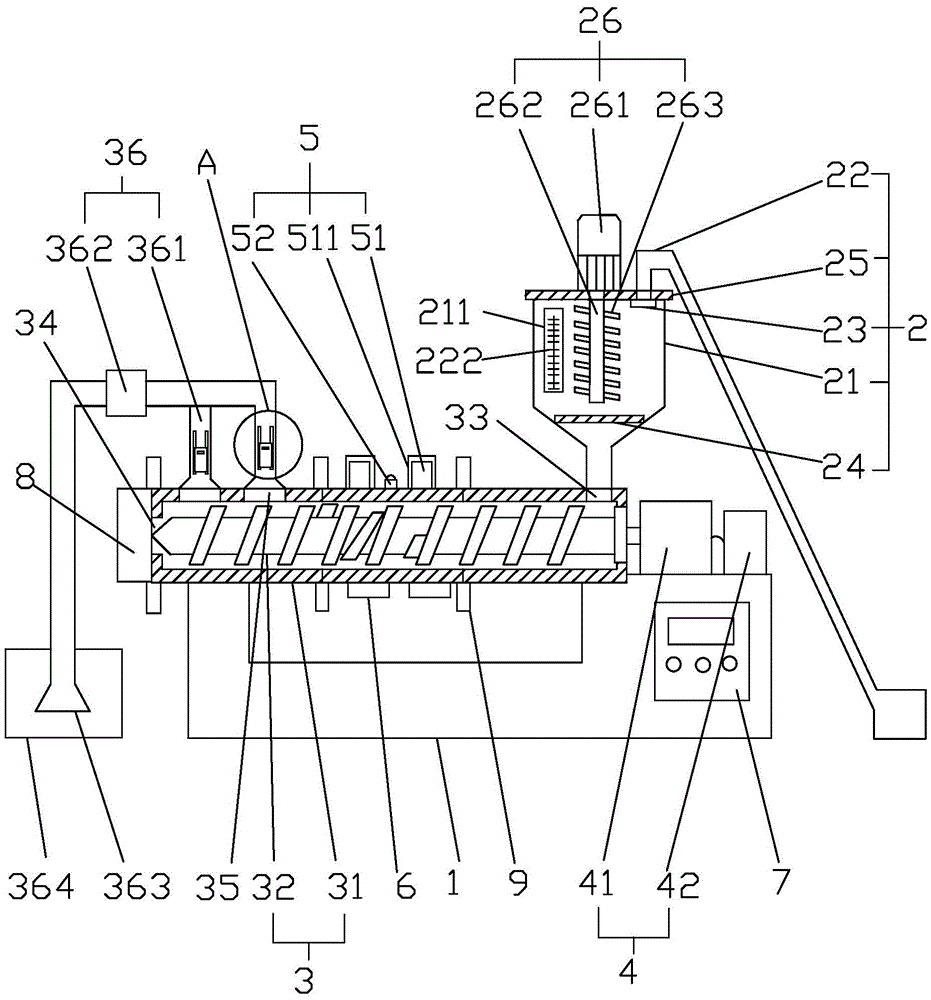 Extruding machine