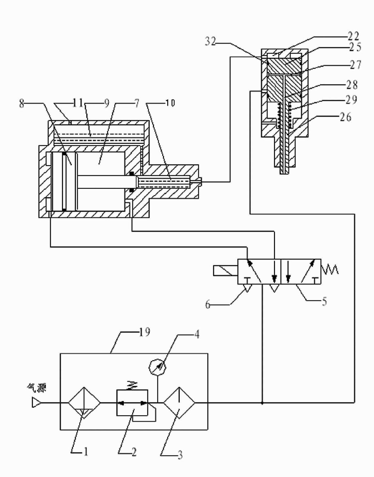 Main spindle retraction mechanism