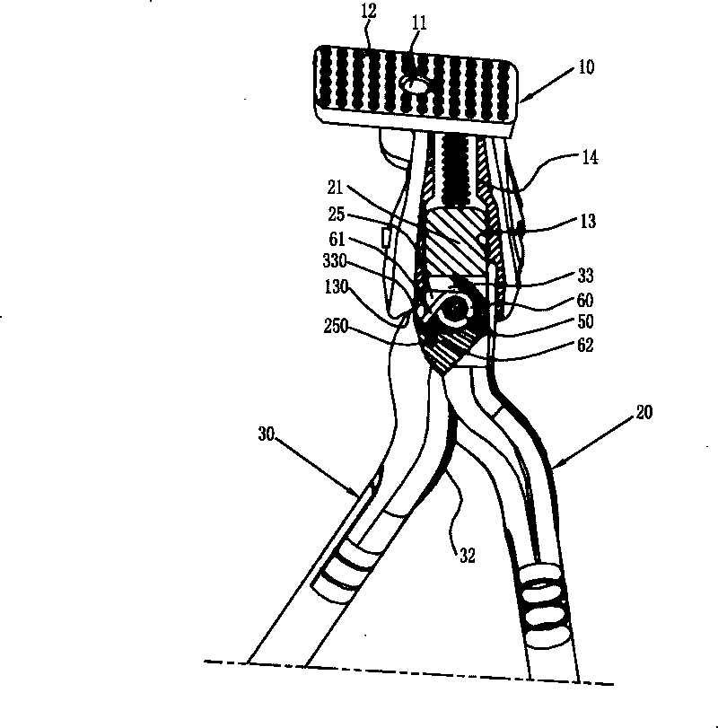 Double-post jiffy stand