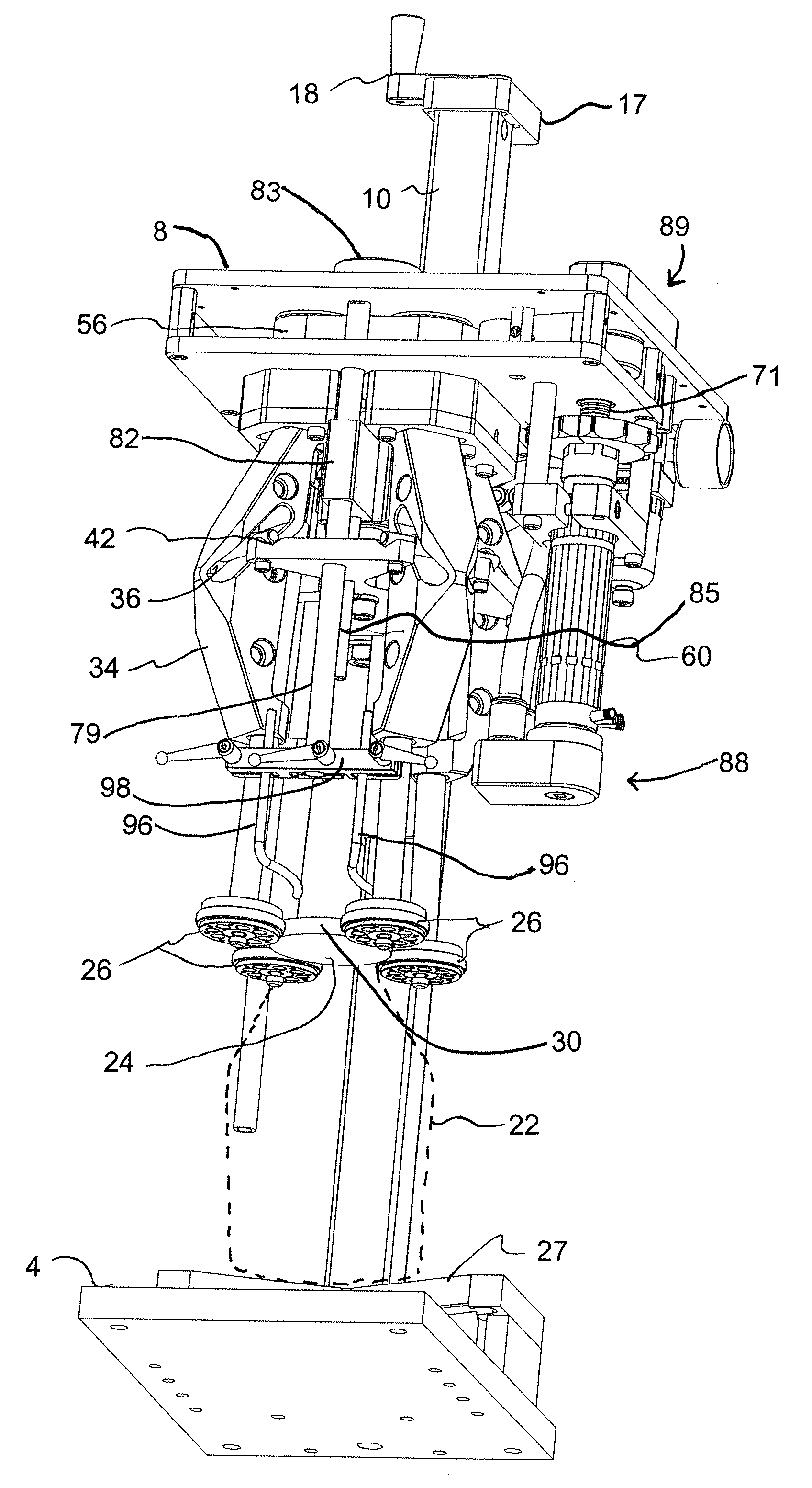 Semi-automated cap securing apparatus