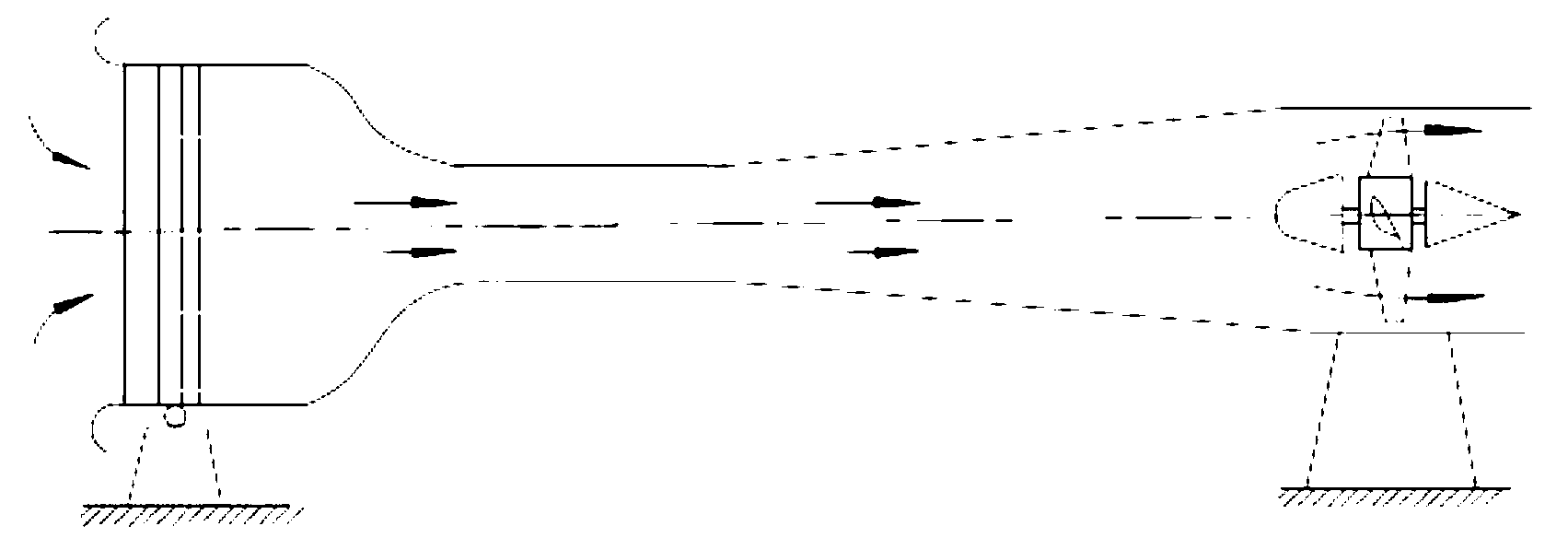 Direct-cooling freezing wind tunnel realization method and direct-cooling freezing wind tunnel realization system