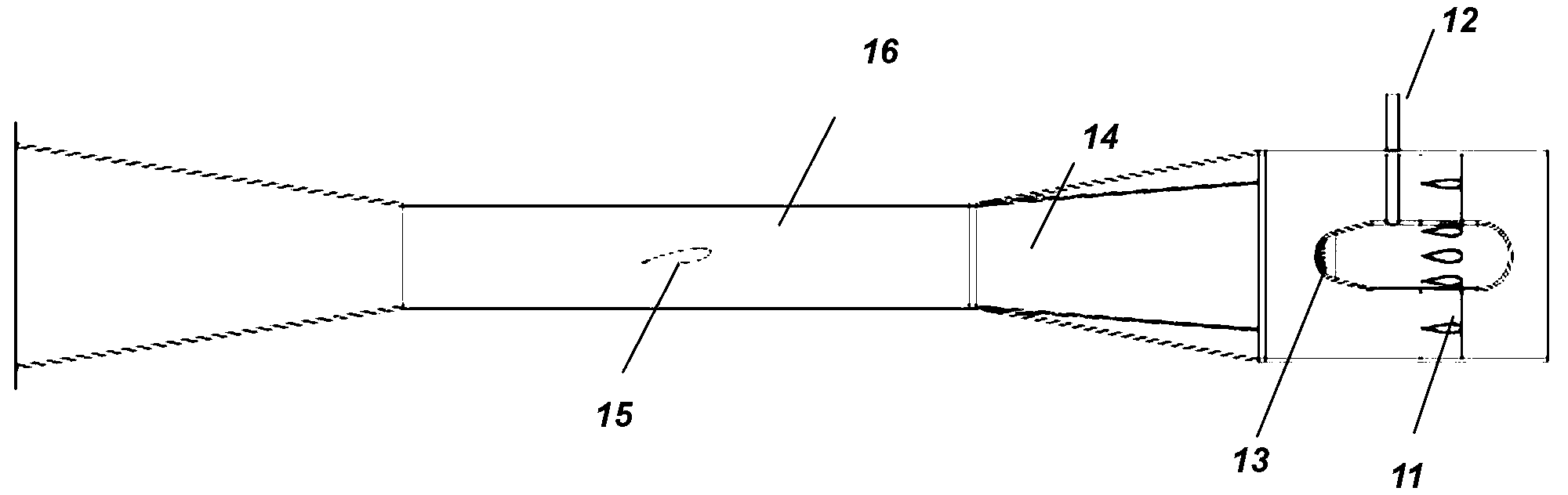 Direct-cooling freezing wind tunnel realization method and direct-cooling freezing wind tunnel realization system