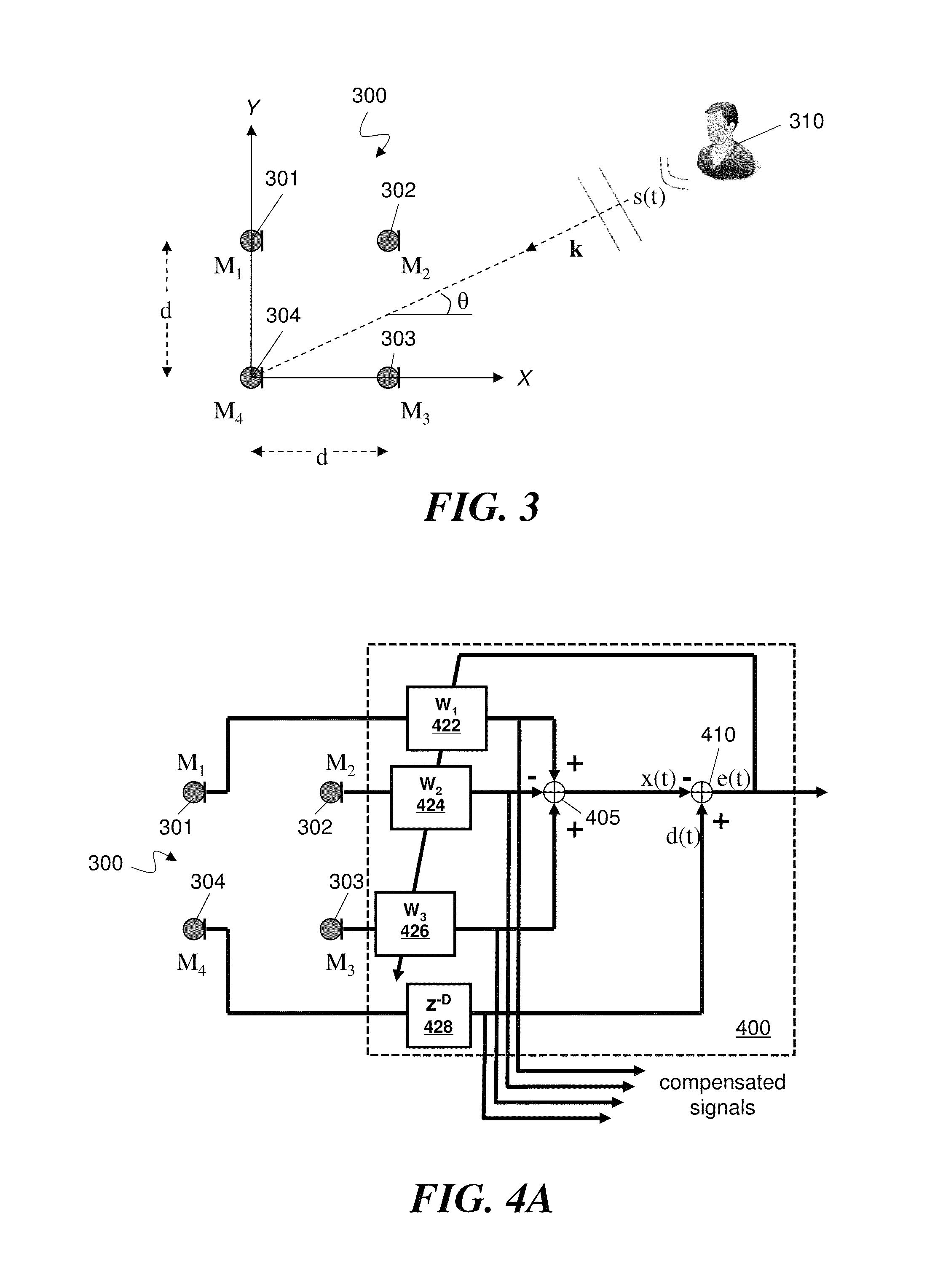 Adaptive self-calibration of small microphone array by soundfield approximation and frequency domain magnitude equalization