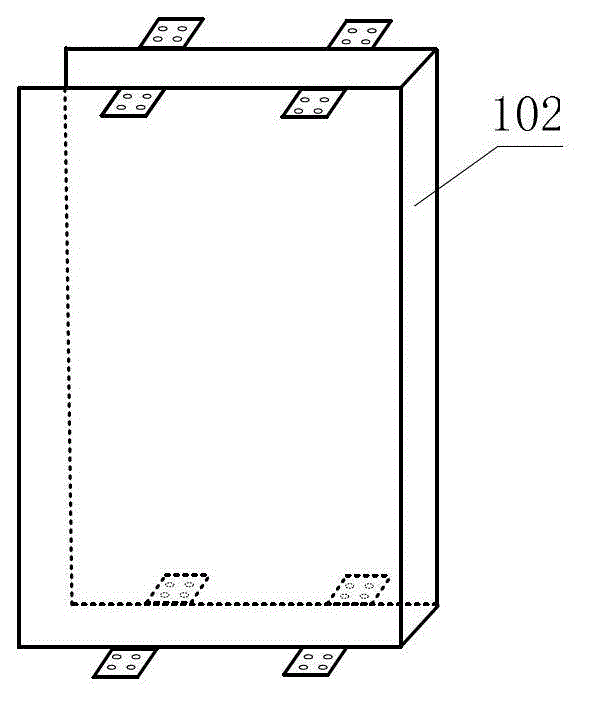 Non-contact nuclear heat source power measurement sensitive device