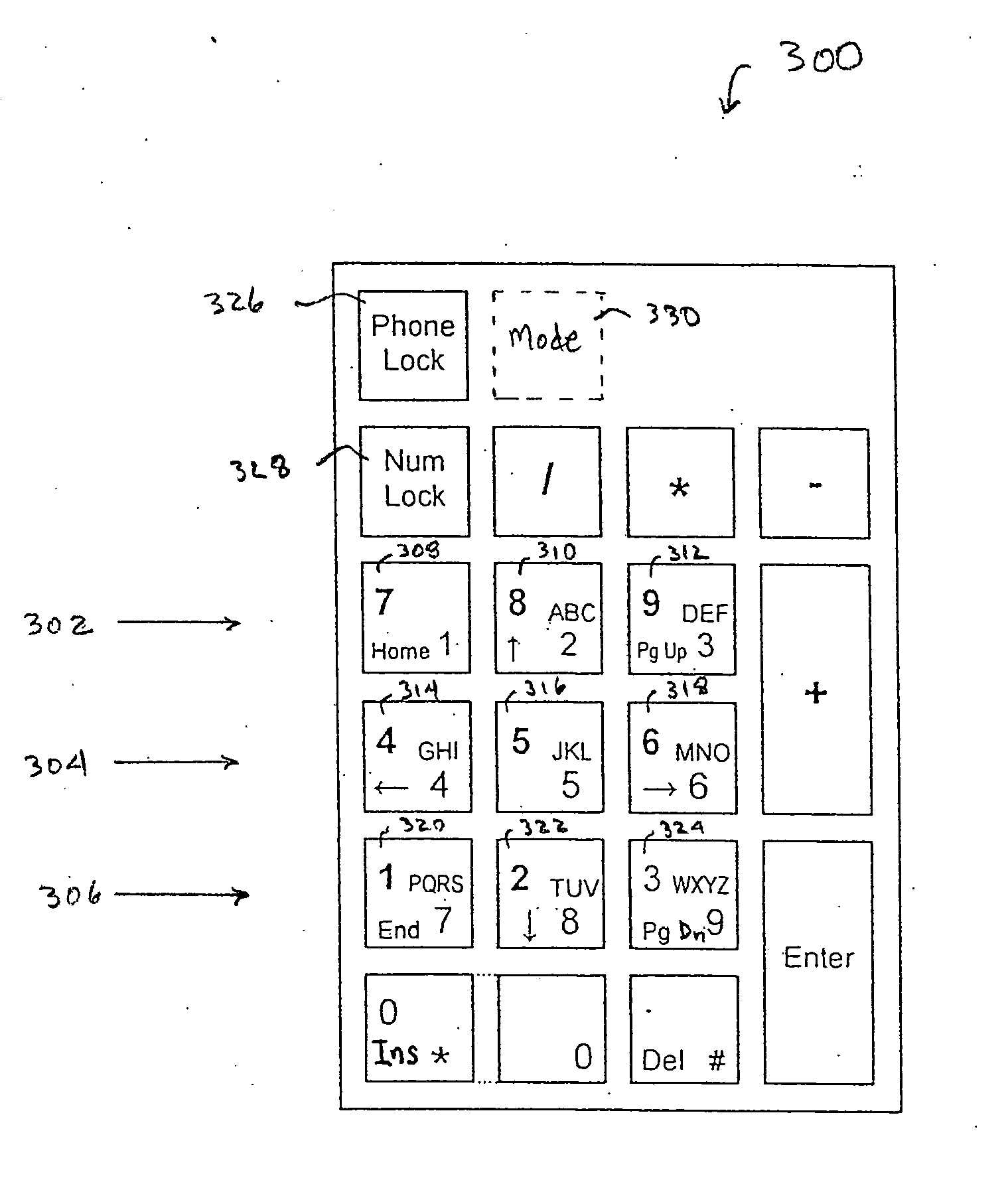 Computer keyboard having hybrid computer/telephone keypad