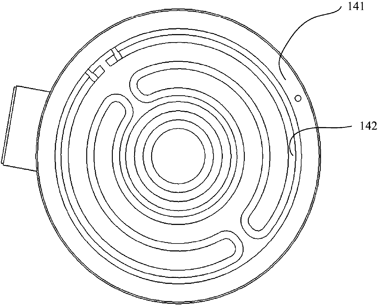 Heat dissipation structure of disc-type motor and disc-type motor