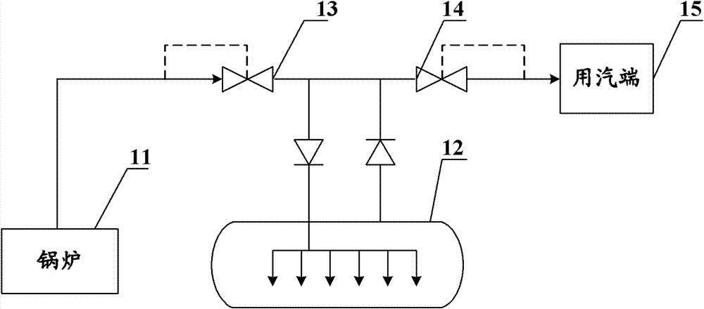 Steam heat accumulator and method for fixing thermal insulating layer thereof