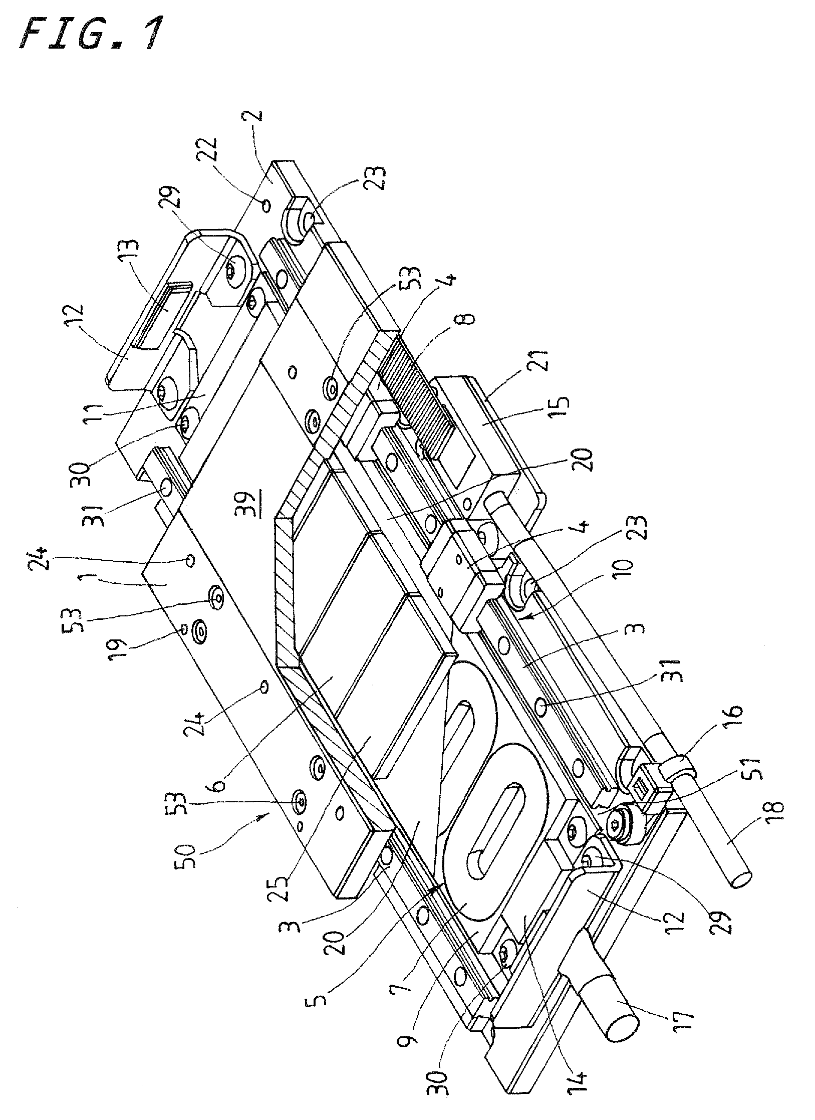 Sliding device with onboard moving-magnet linear motor