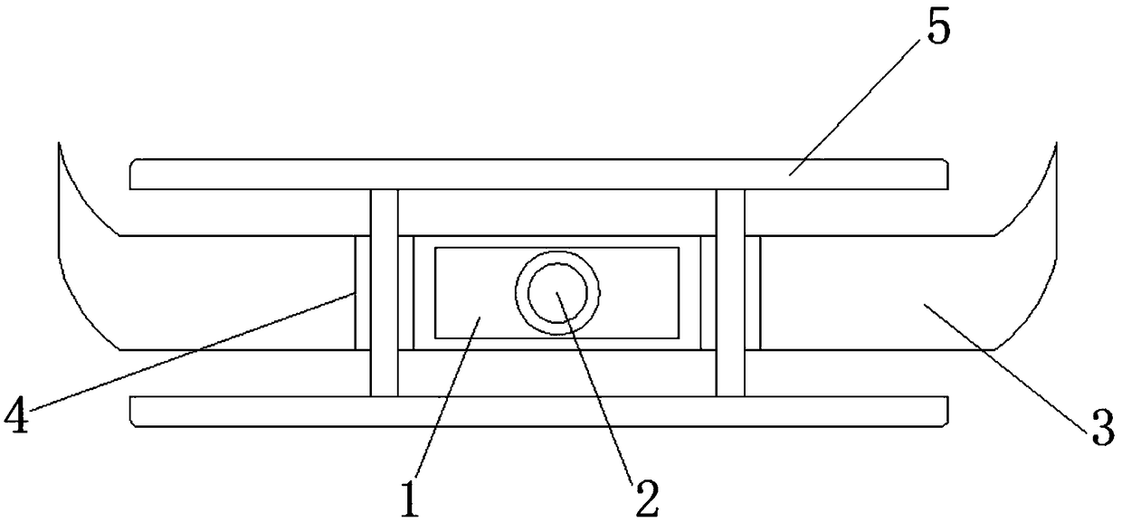 Anti-collision and abrasion-resistant backing monitoring device based on CAN