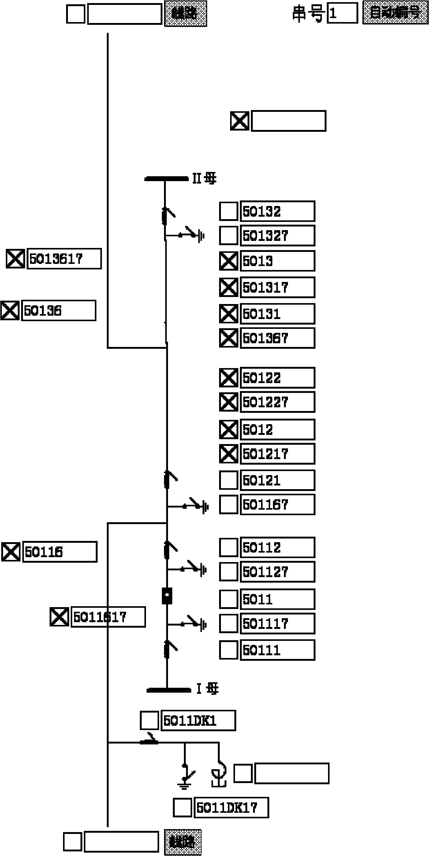 Automatic generating method of electric network station wiring diagram