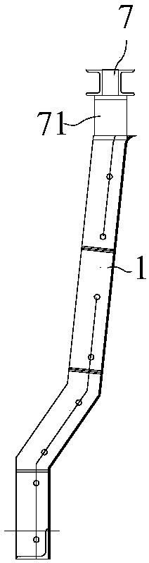 A method for strengthening the formwork of the cast-in-place flower pool type anti-collision wall of an urban overpass