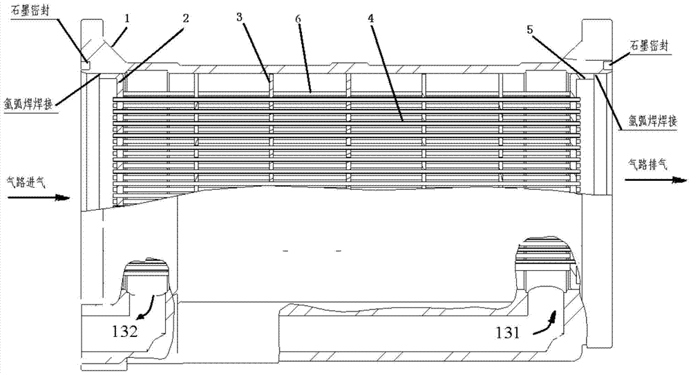 Embedded cooler for electro-hydraulic servo mechanism and cooling method