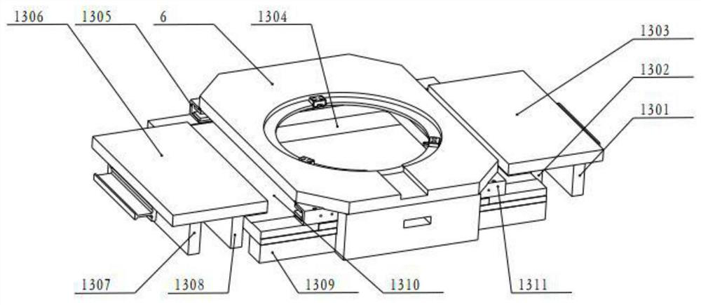 Platform for detecting thickness of large-size wafer