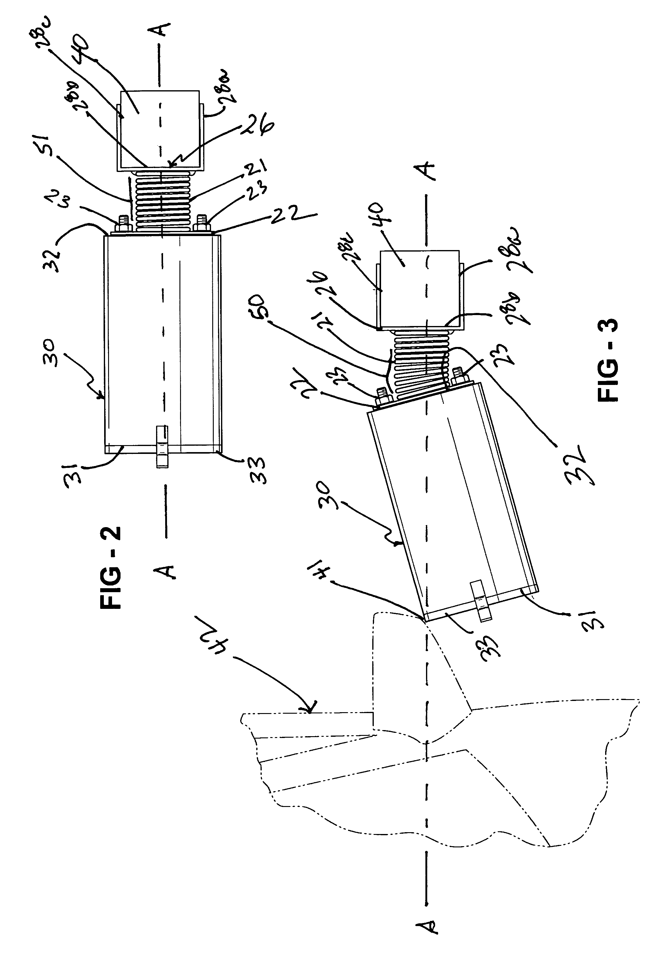 Damage resistant mailbox support structure