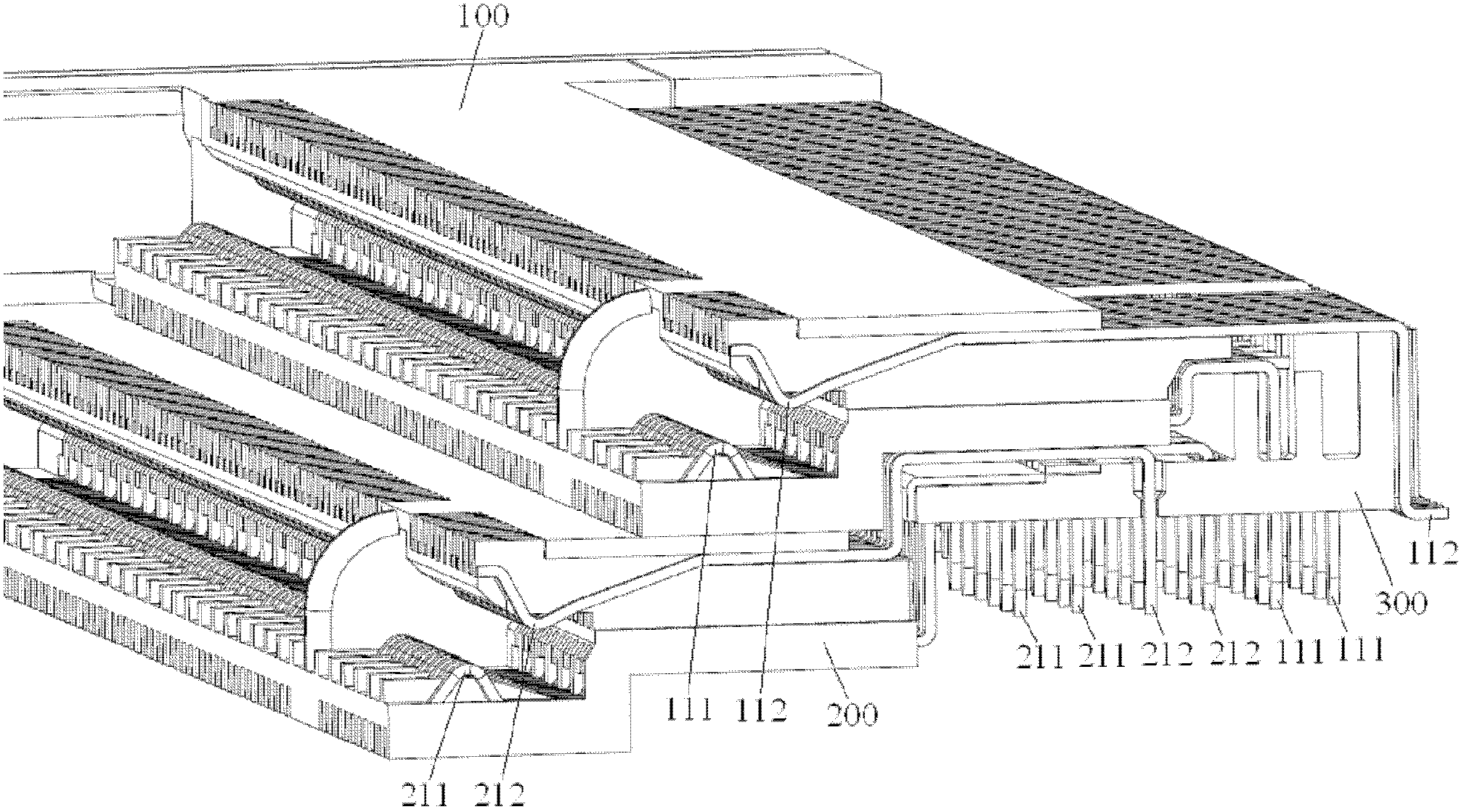 Stacked-type connector assembly