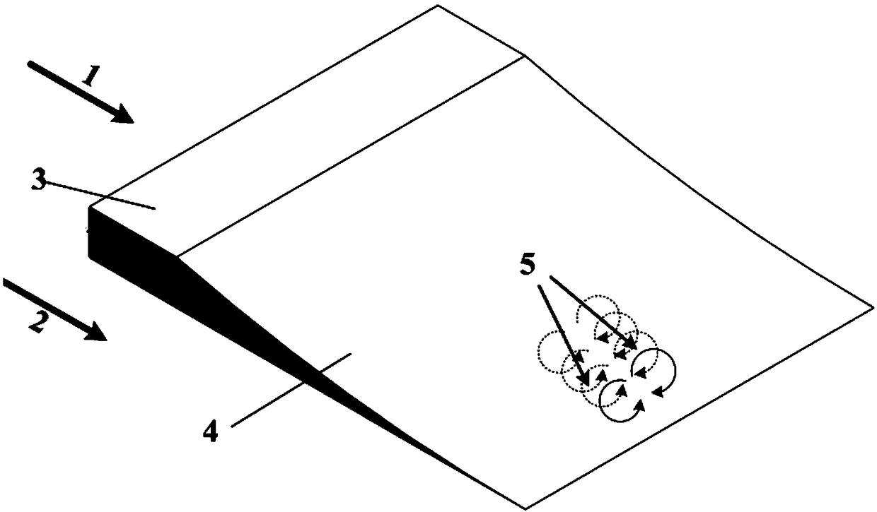 Supersonic flow mixing enhancement device