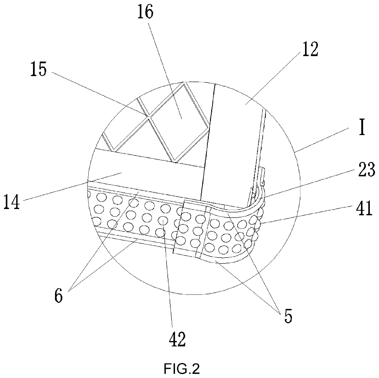 Storage mesh plate having reinforced protection and decoration function