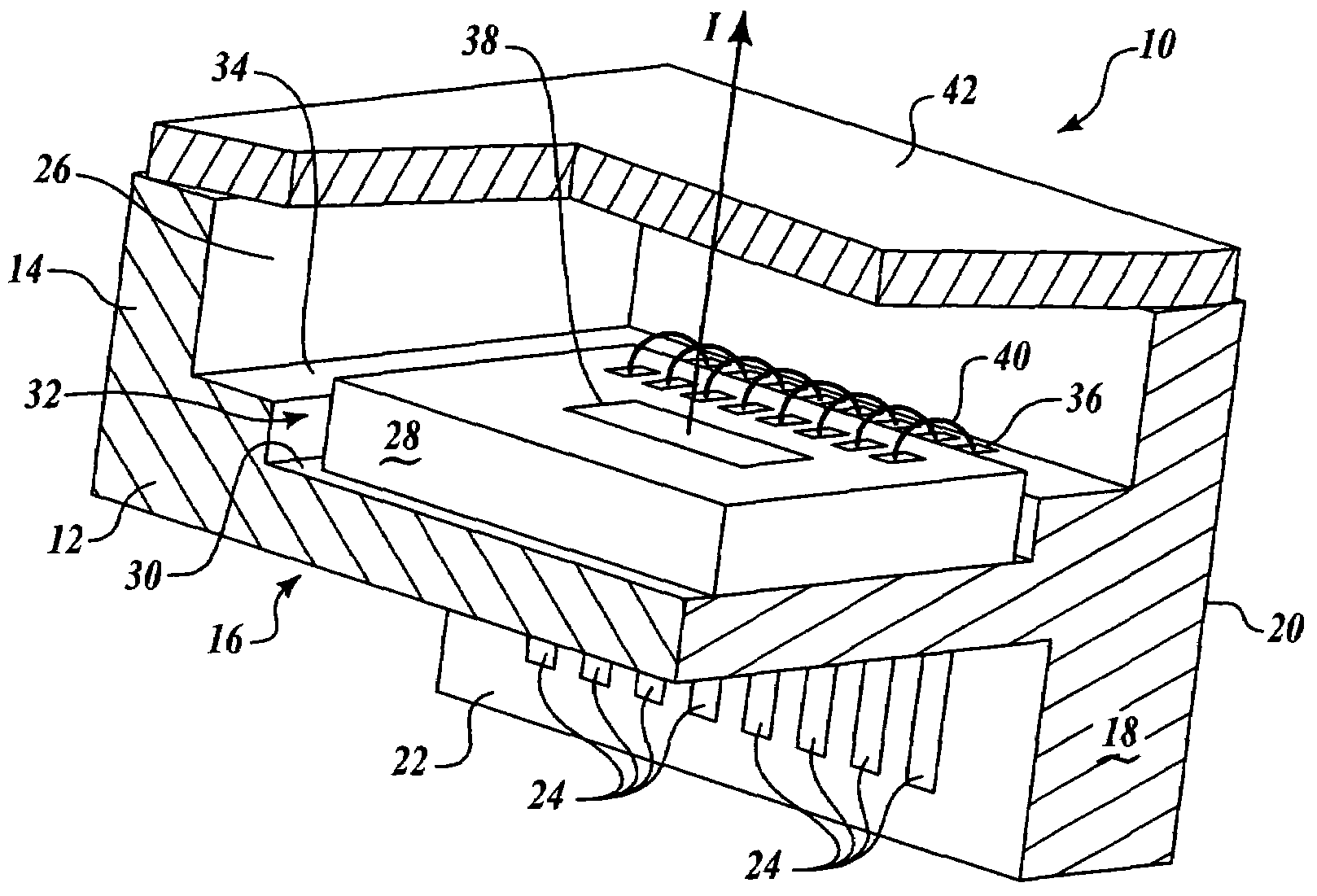 Miniature package for translation of sensor sense axis