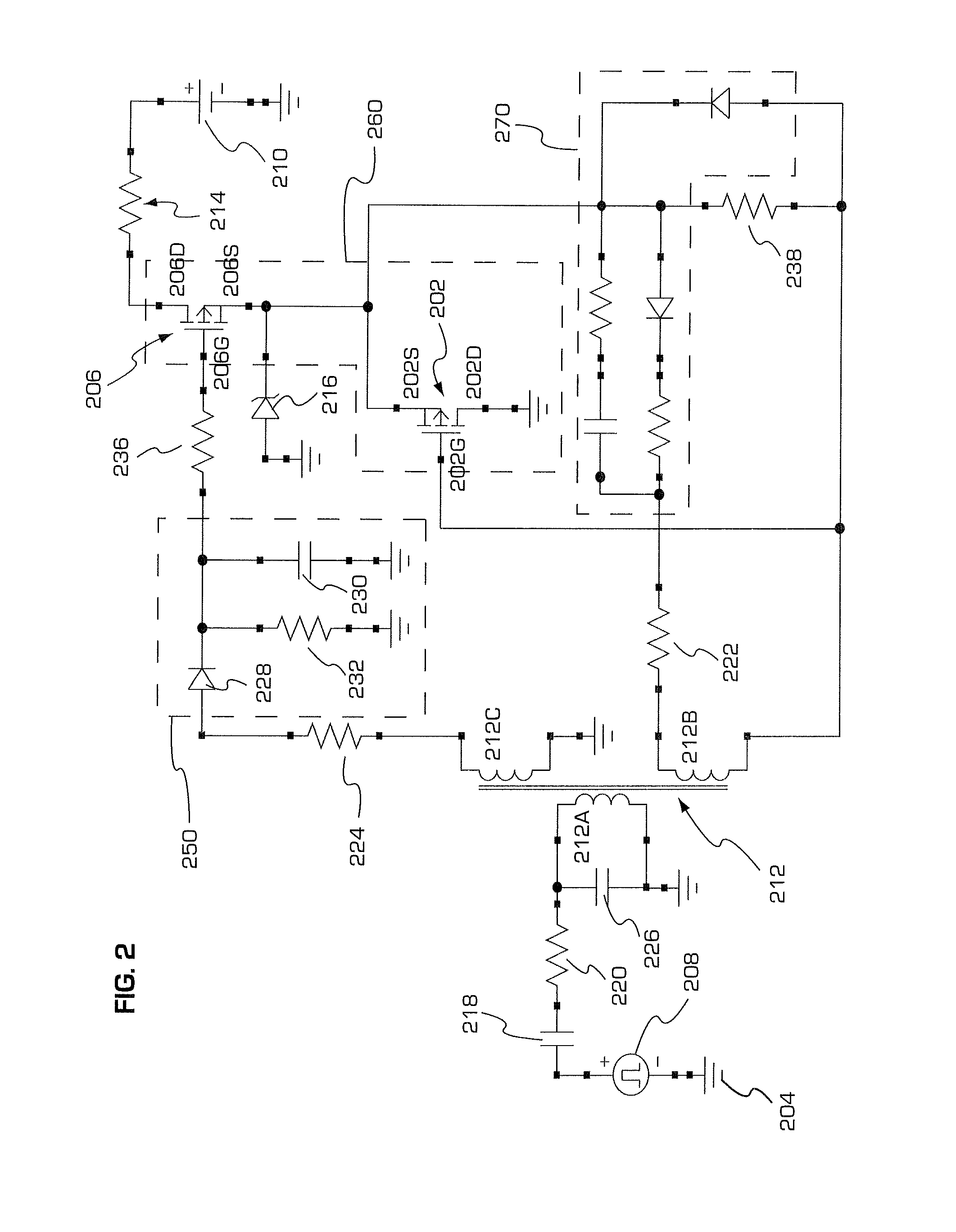 Radiation tolerant complementary cascode switch using non-radiation hardened transistors