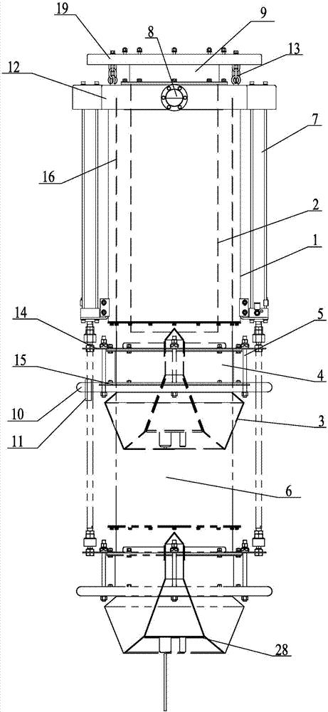 Telescopic charging pipe for powder and granular tanker with positioning guidance