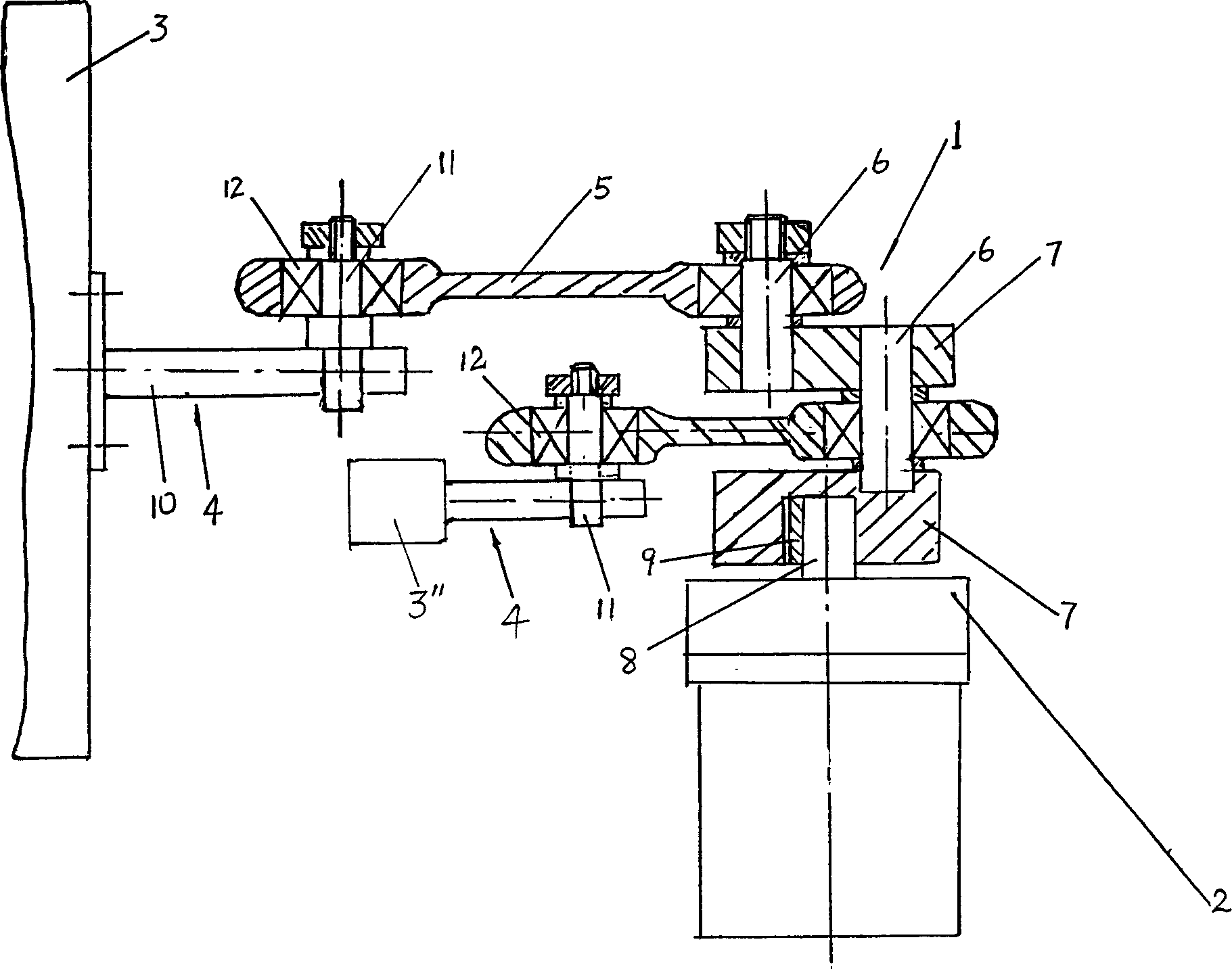 Balance oscillating dyeing machine