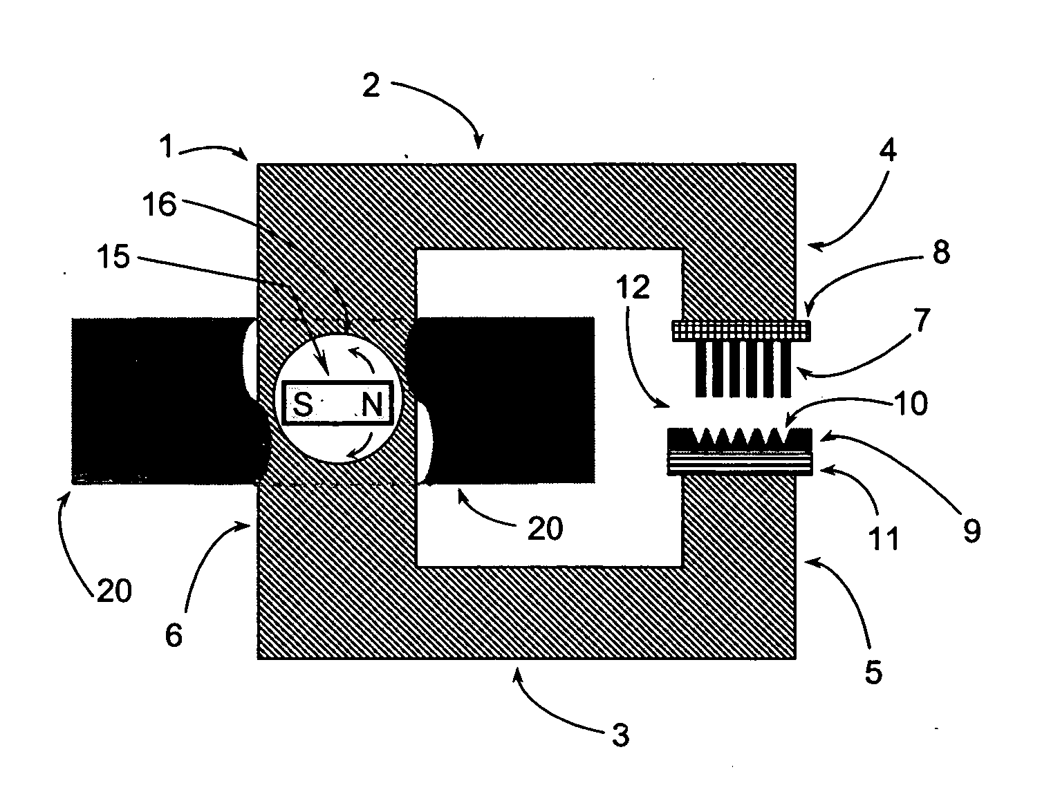 Device and method for separating magnetic or magnetizable particles from a liquid