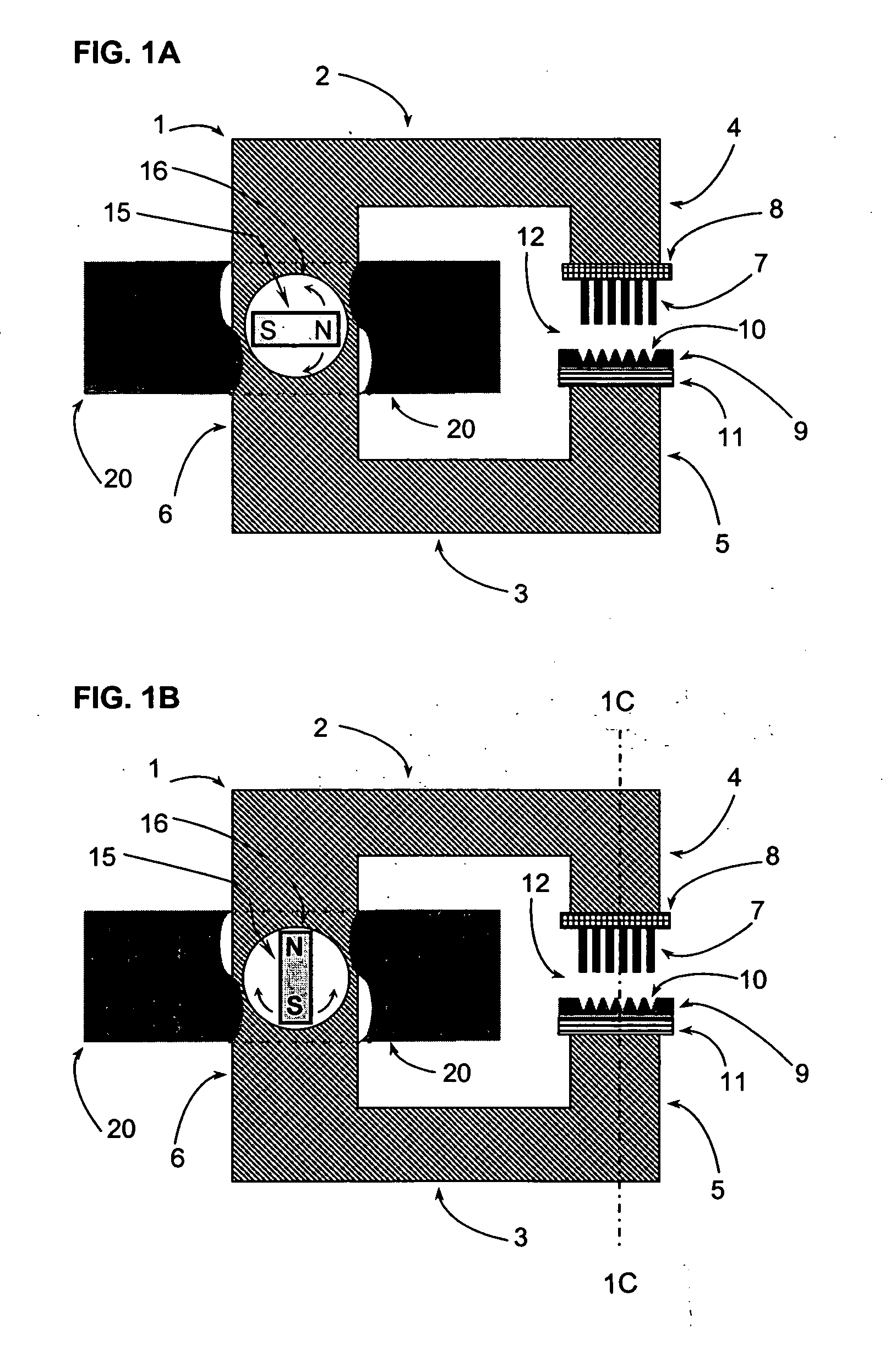 Device and method for separating magnetic or magnetizable particles from a liquid