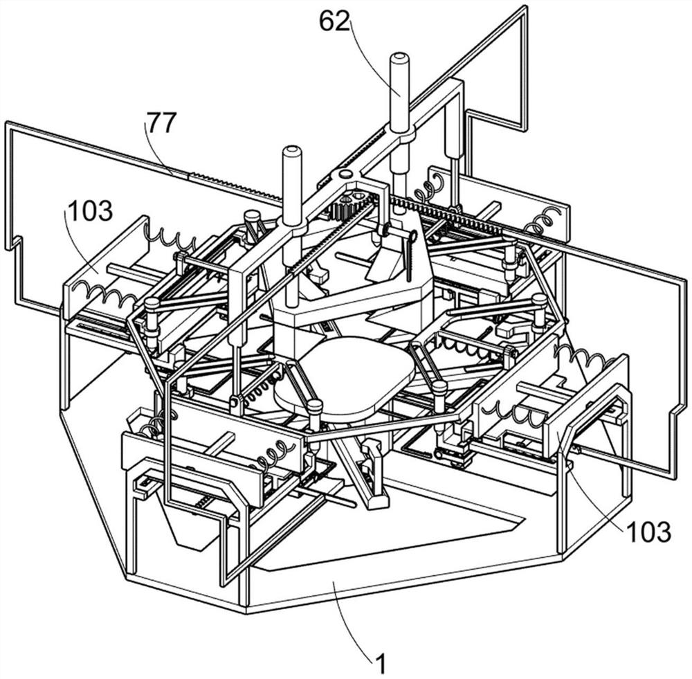 Photovoltaic panel frame assembling machine capable of preventing glue from overflow drain