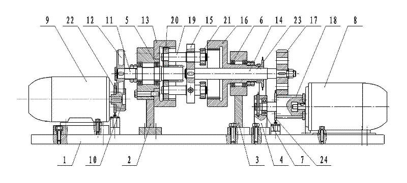 Gear train experimental apparatus capable of freely transforming gear train types