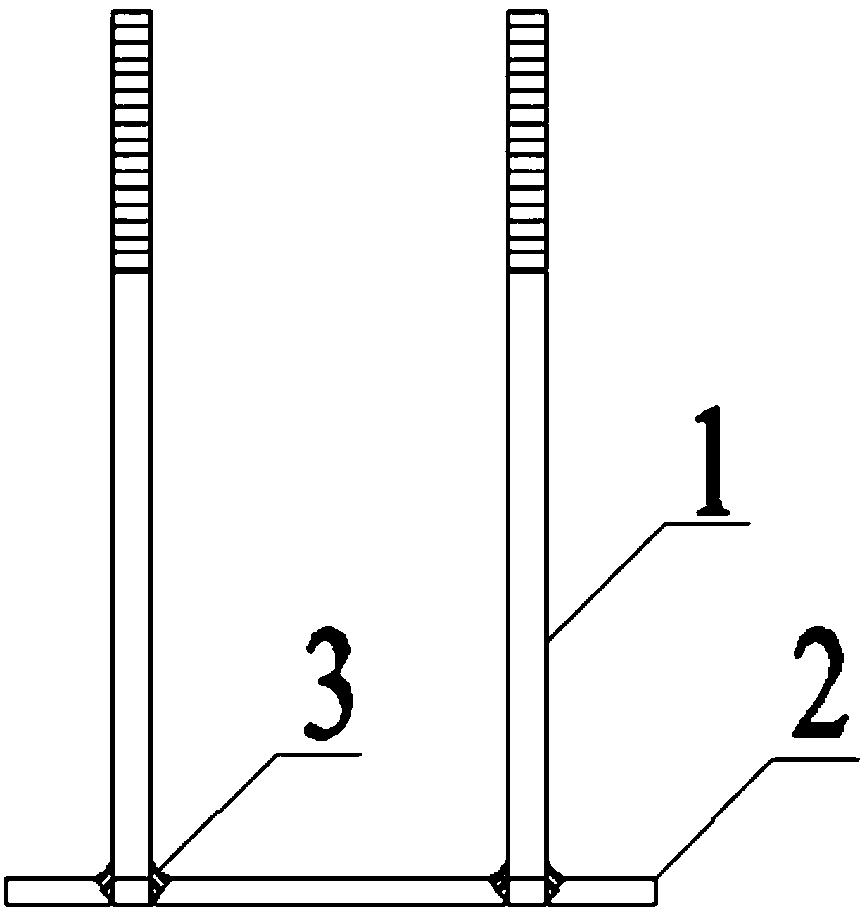 Recycling building cantilever scaffold fixed device and application method