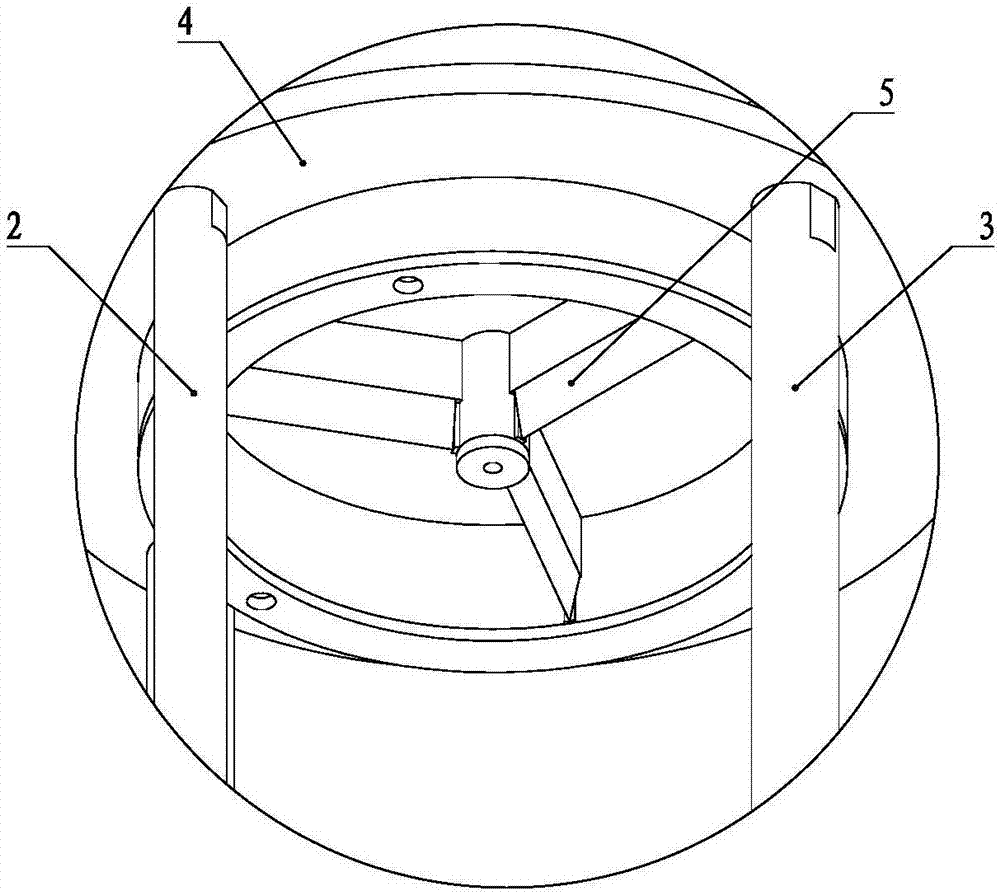 A bamboo tube slicing device