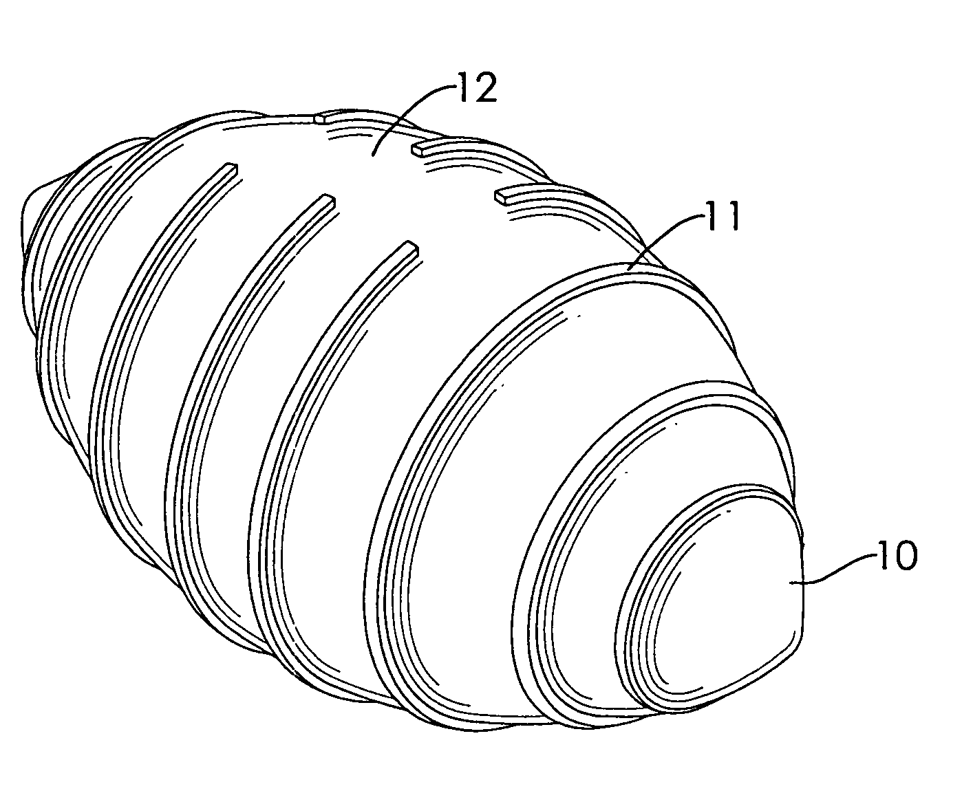 Bladder structure of a football