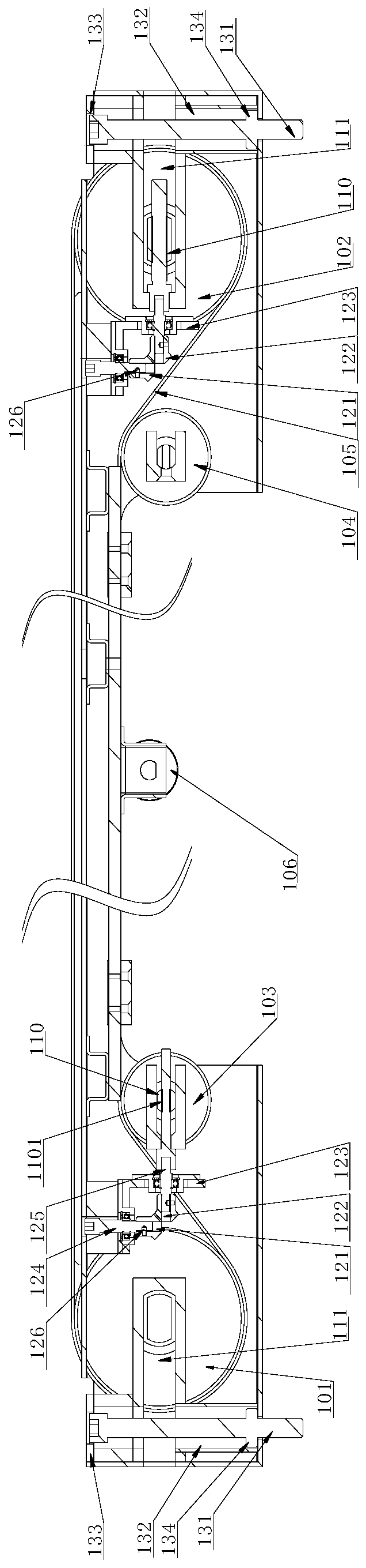 Transmission channel and vehicle-mounted security inspection system including same