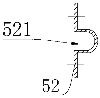 Main arch boom wind-resistant shock absorbing structure