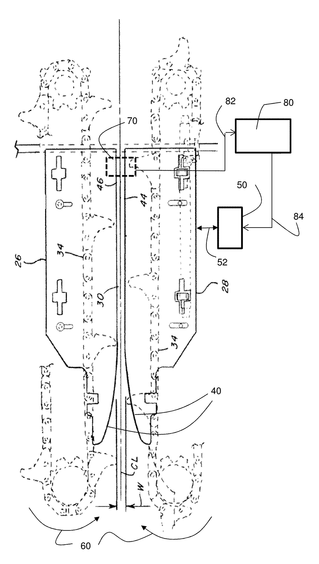 Corn header including a kernel sensor and a control unit for controlling desk plates of the corn header