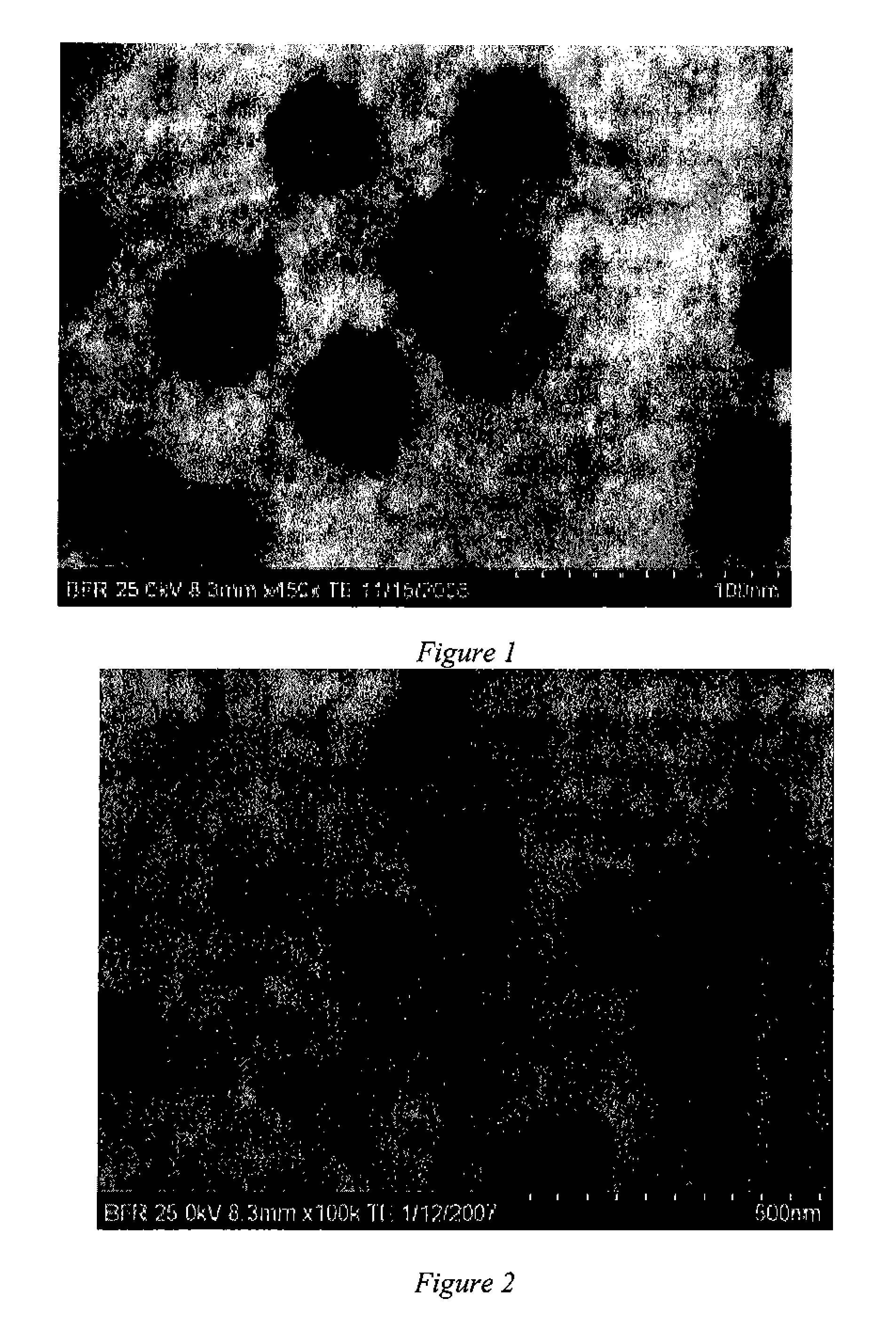 Core-first nanoparticle formation process, nanoparticle, and composition