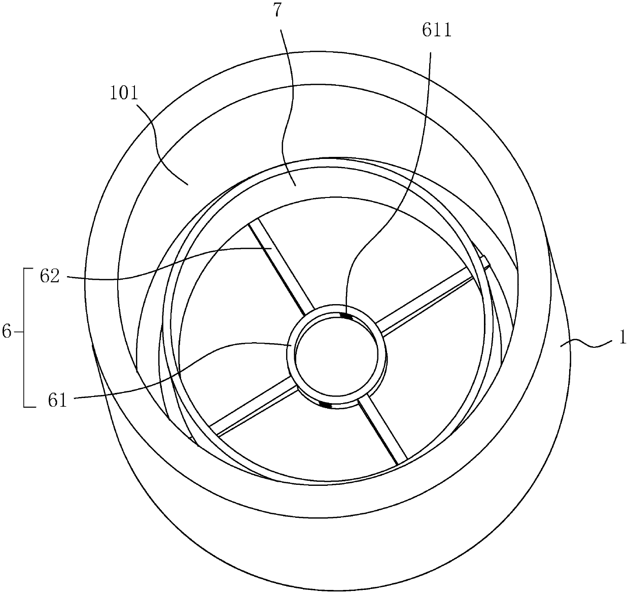 A reaction device for chemical vapor deposition