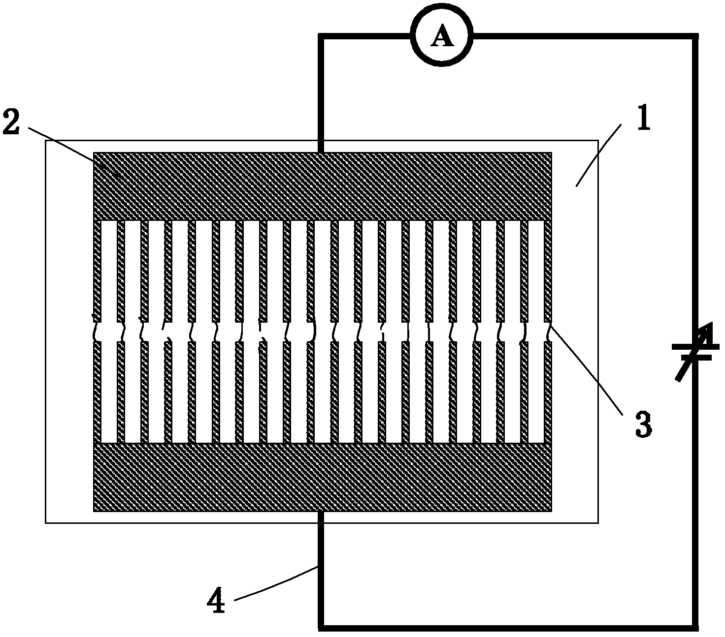 Pirani vacuum gauge of carbon nanotube and vacuum degree detection method thereof