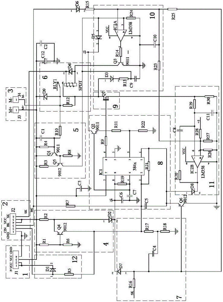 A single-speed electric vehicle controller for children