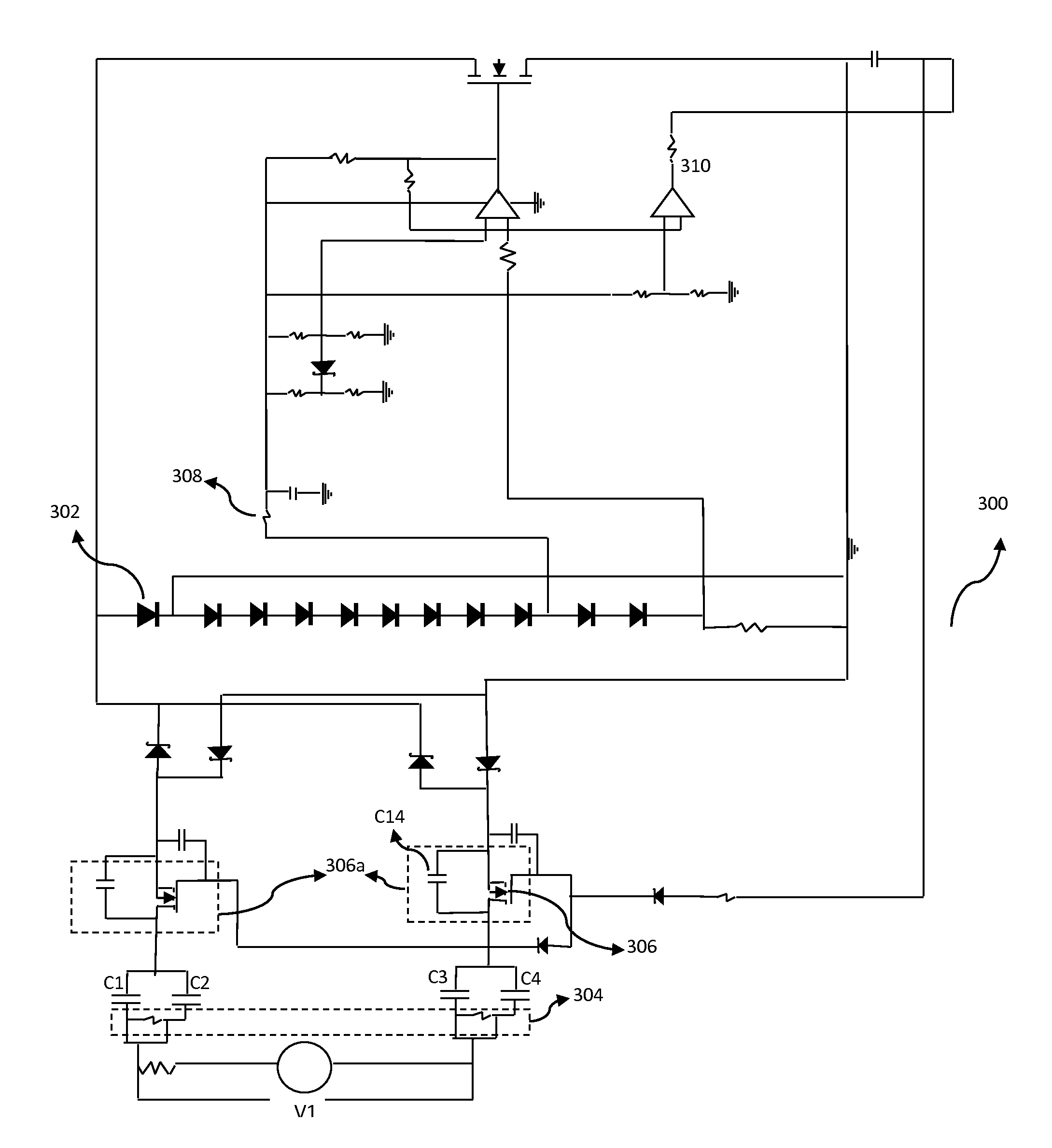 Ansi reference ballast compliance circuit for LED retrofit lamps