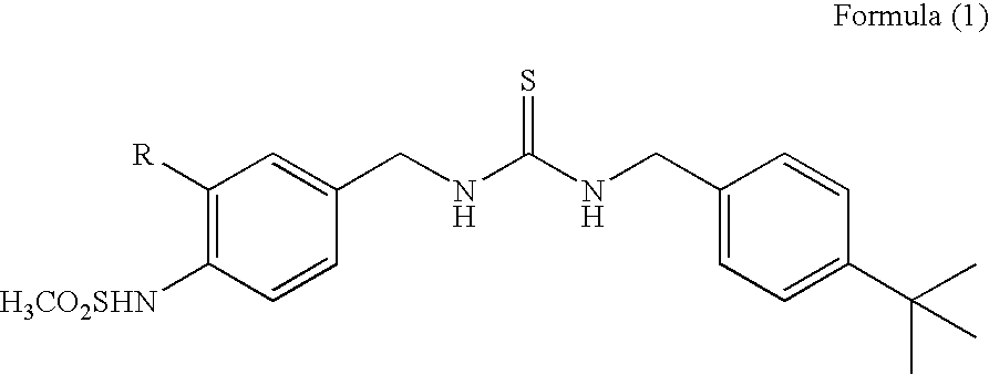 A composition containing a thiourea derivative for preventing or treating pruritic or irritant skin diseases