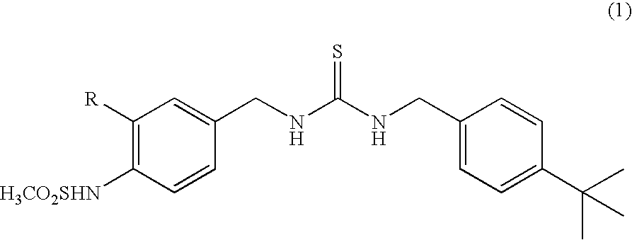 A composition containing a thiourea derivative for preventing or treating pruritic or irritant skin diseases