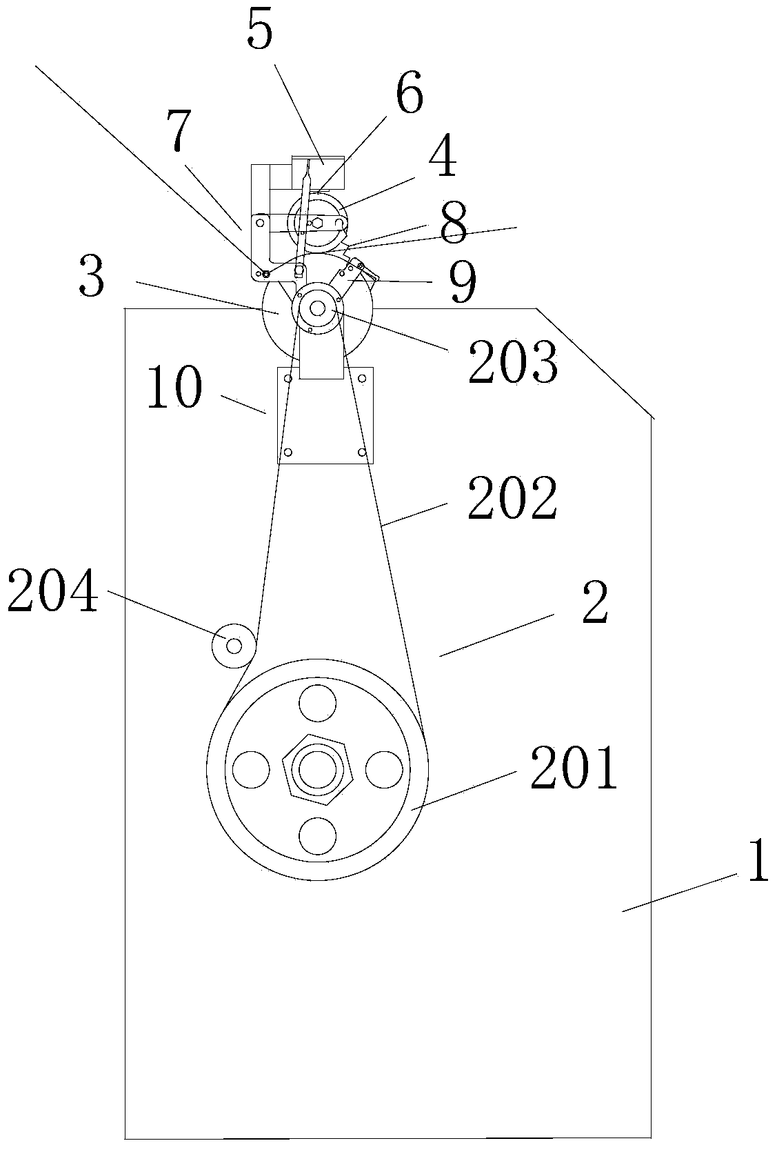 Length measuring device of loom