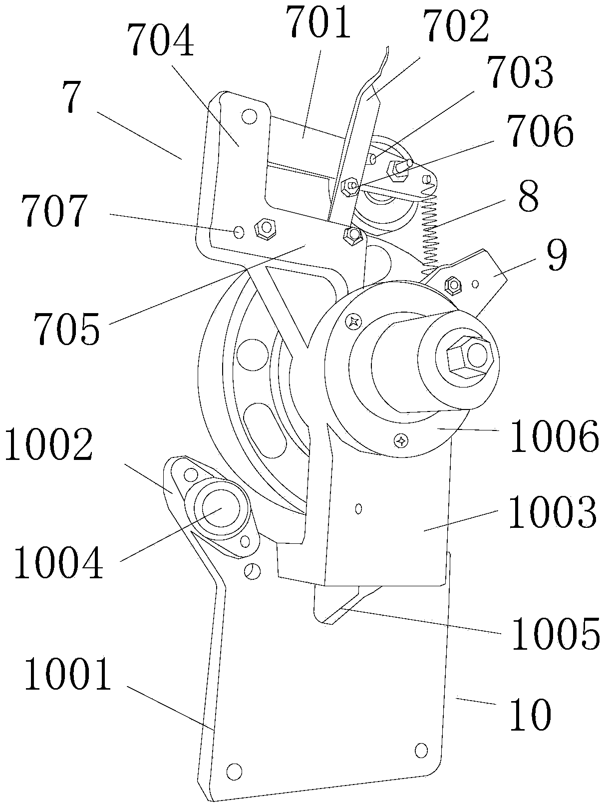 Length measuring device of loom