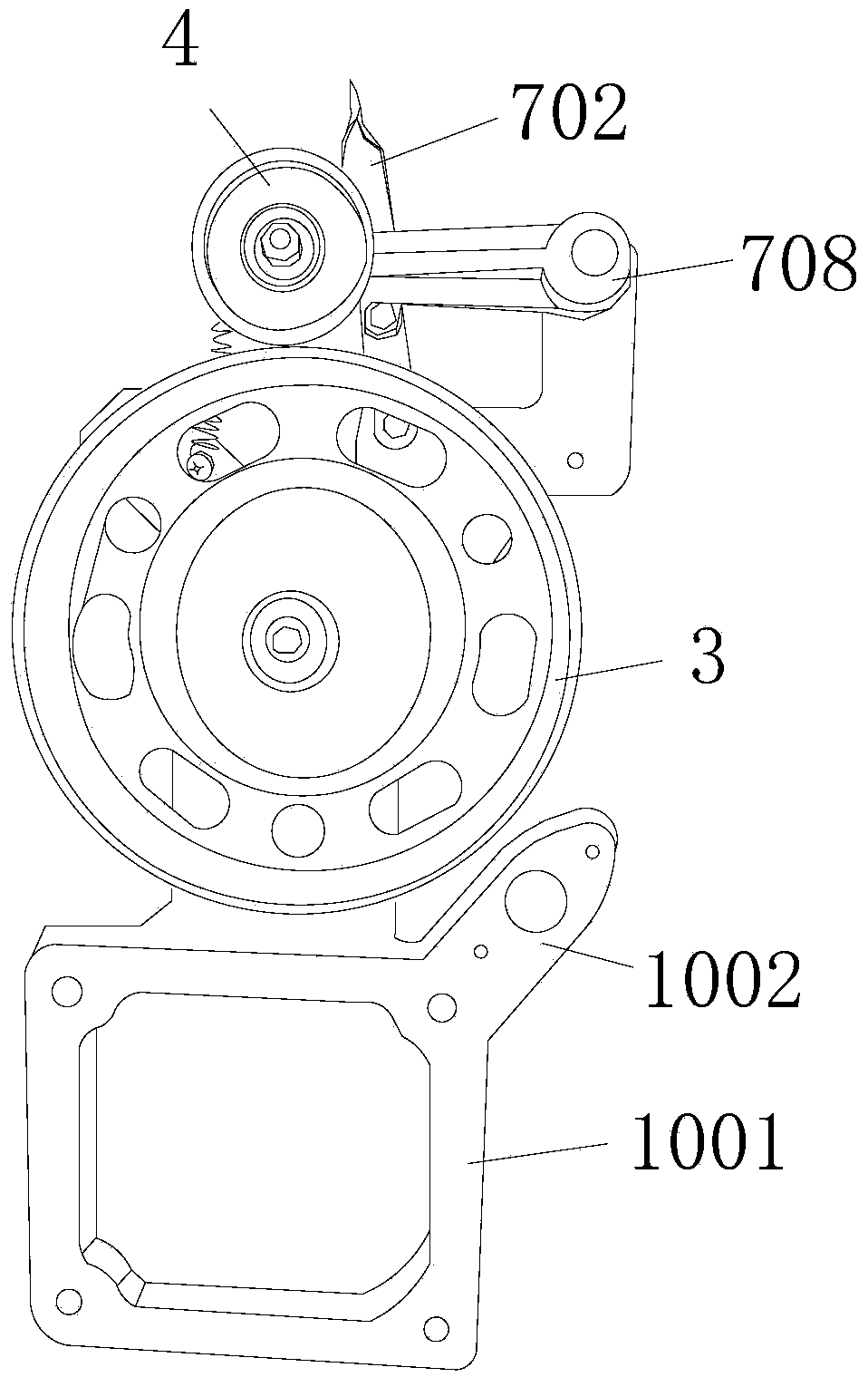 Length measuring device of loom