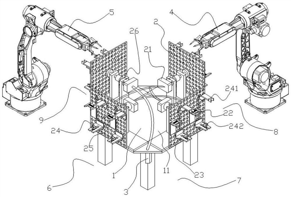 Automatic rotating tool and machining system and welding method adopting automatic rotating tool