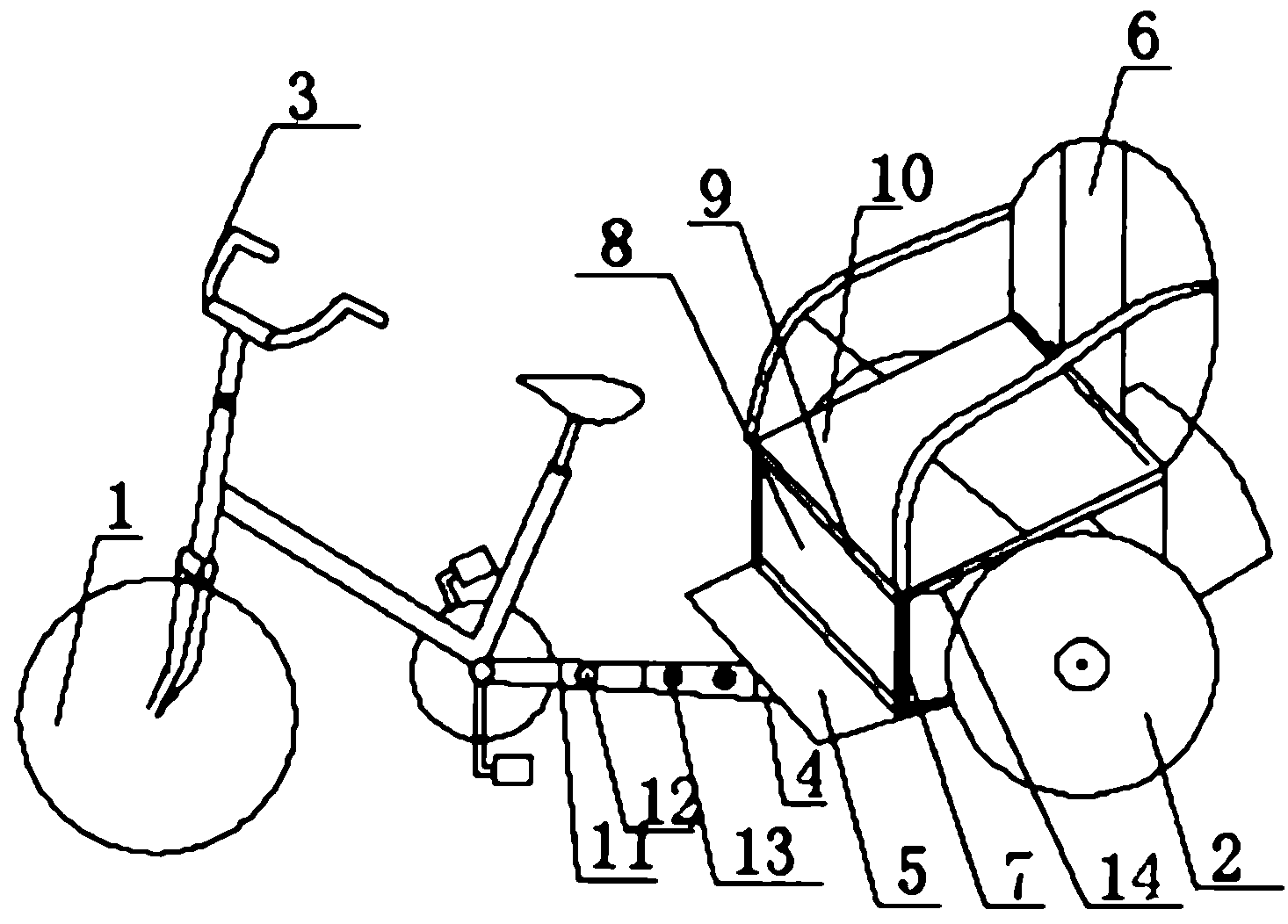 Environmental-friendly tricycle for shopping